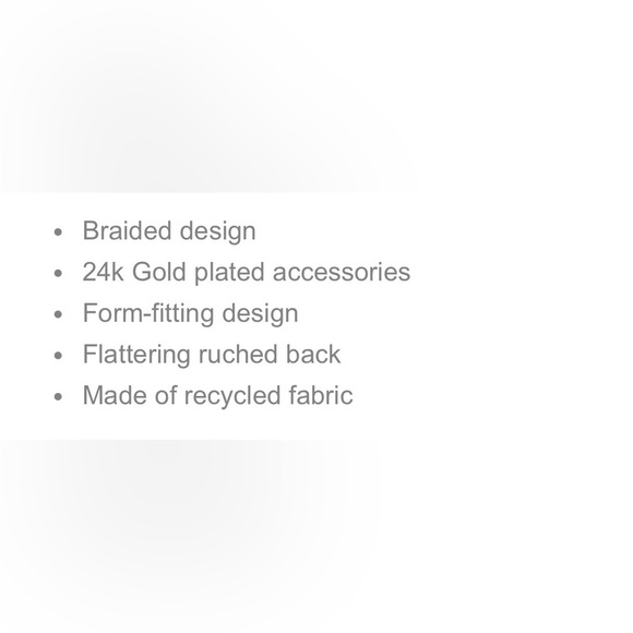 NWT PILYQ Navy‎ Side Braided Bikini Bottom Size Large - Picture 4 of 10